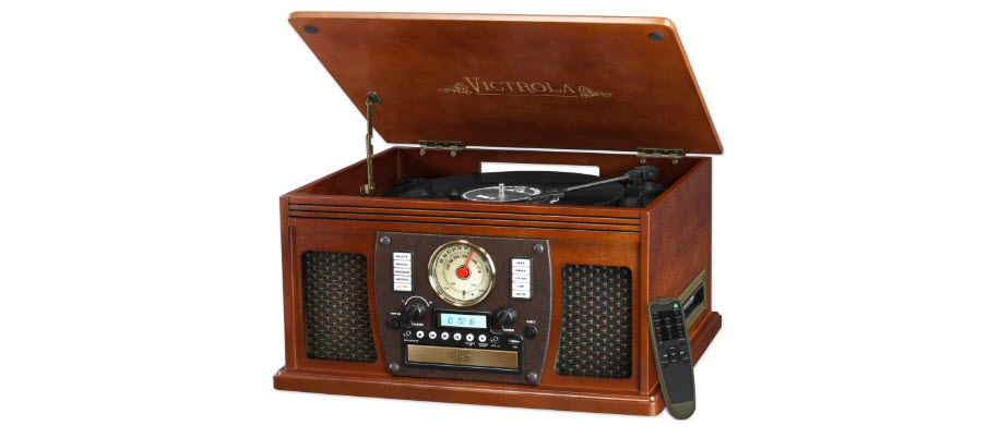 Victrola Navigator 8-in-1 Classic Bluetooth Record Player