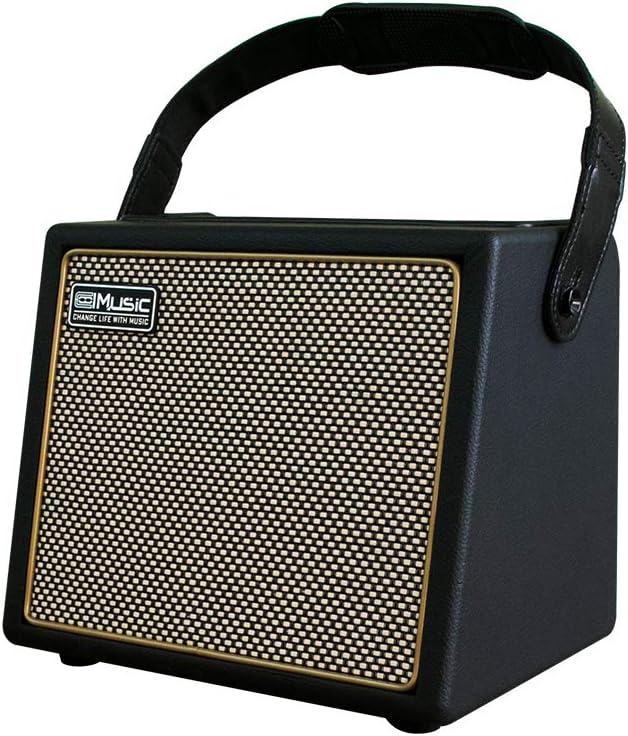 Acoustic Guitar Amplifier, 30 Watt Bluetooth Speaker Rechargeable Portable Acoustic Guitar Amp with Reverb Chorus Effect,3 Inputs, Black