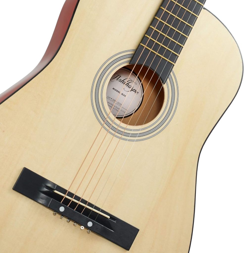 Ashthorpe 30-inch Beginner Acoustic Guitar Package (Blue), Basic Starter Kit w/Gig Bag, Strings, Strap, Tuner, Picks