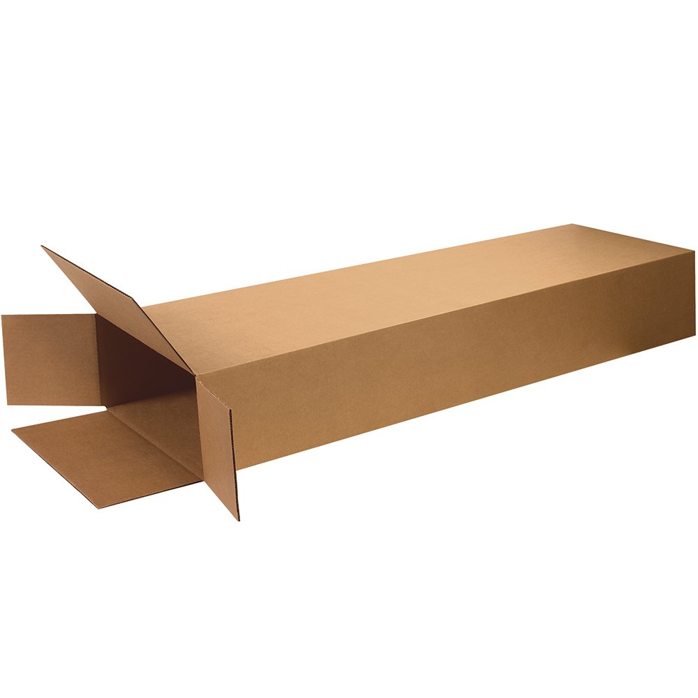 Aviditi HD20850FOL Side Loading Corrugated Cardboard Box 20 L x 8 W x 50 H, Kraft, for Shipping, Packing and Moving (Pack of 5)