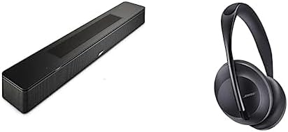 Bose Smart Soundbar 600, Black, and Noise Cancelling Headphones 700, Black