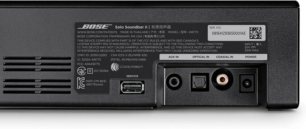 Bose Solo Soundbar Series II - Black - Model 845194-110 (Renewed)