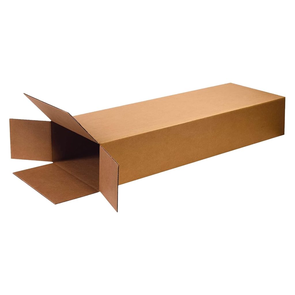 BOX USA Moving Side Loading Boxes Large, 18L x 6W x 45H 5-Pack | Corrugated Cardboard Box for Packing, Shipping and Storage