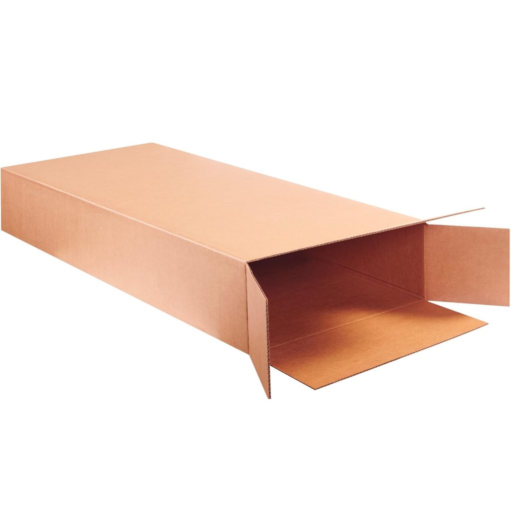 Boxes Fast BFHD20850FOL Guitar Cardboard Boxes, 20 x 8 x 50, Side Loading Corrugated, for Moving, Shipping, Package or Storage, Kraft (Pack of 5)