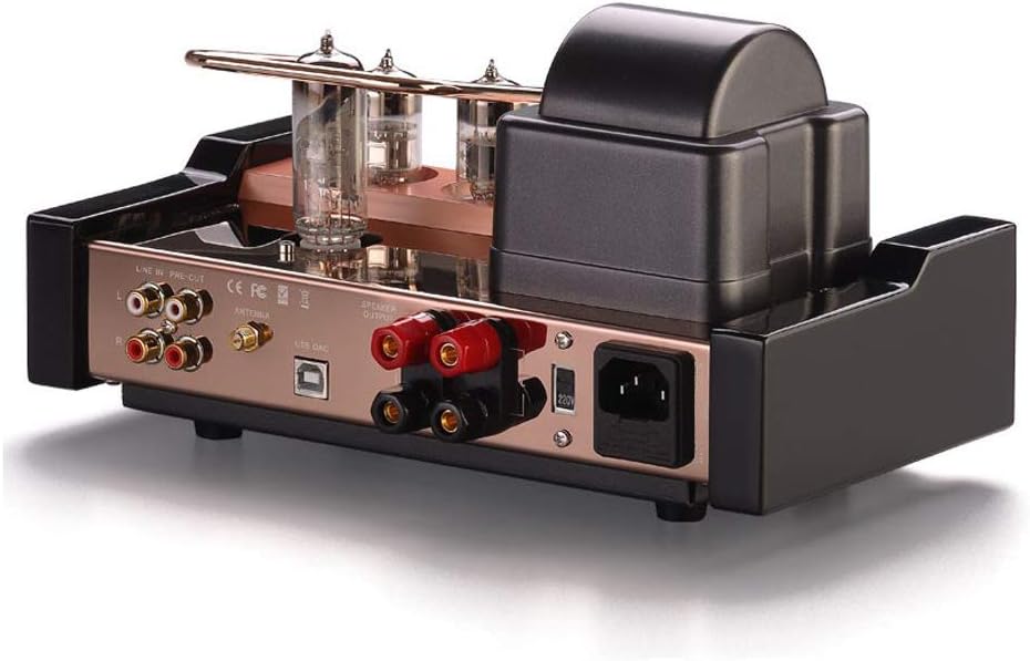 Dared MP-5BT HiFi Vacuum Tube Amplifier, Professional Stereo Integrated Amplifier, Hybrid Amplifier, USB DAC/Line Input, 25W x 2 Output, with 6N1,6N2,6E2 Tubes