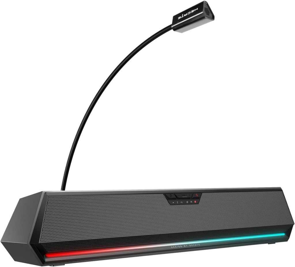Edifier 7.1 Surround Gaming Speaker Computer Sound Bar G1500 BAR, RGB Desktop Soundbar with Deep Impactful Bass Bluetooth 5.3  3.5mm AUX-in, USB Powered PC Speakers