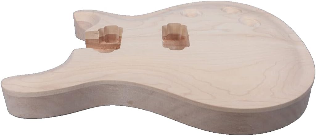 Electric guitar body Mahogany Solid wood Flame Maple Veneer Set In For PRS Style guitar project parts