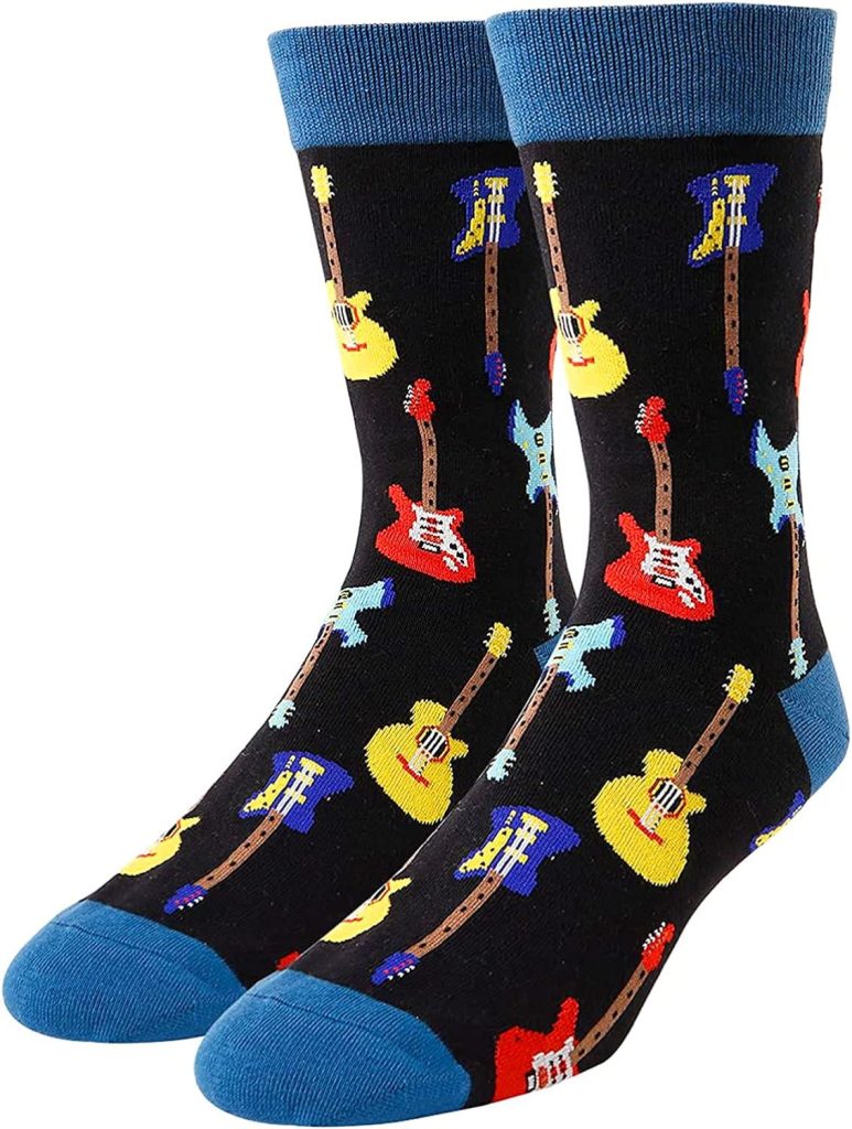 HAPPYPOP Funny Socks Music Socks for Men, Novelty Gifts Music Lover Gifts for Men