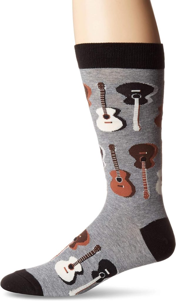K. Bell Socks mens Music and Musician Fun Novelty Crew Socks