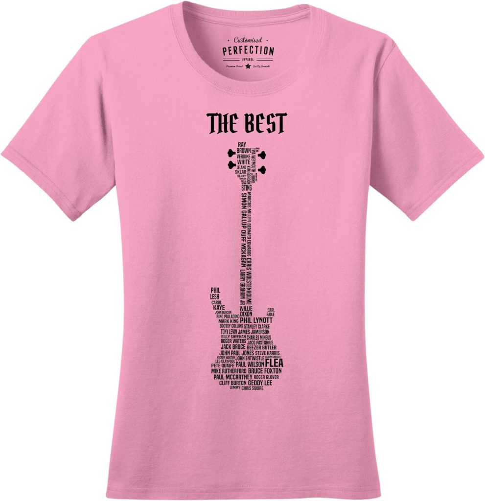 Ladies Bass Player Legends Bassist Guitar Electric 1959 American Standard Tshirt