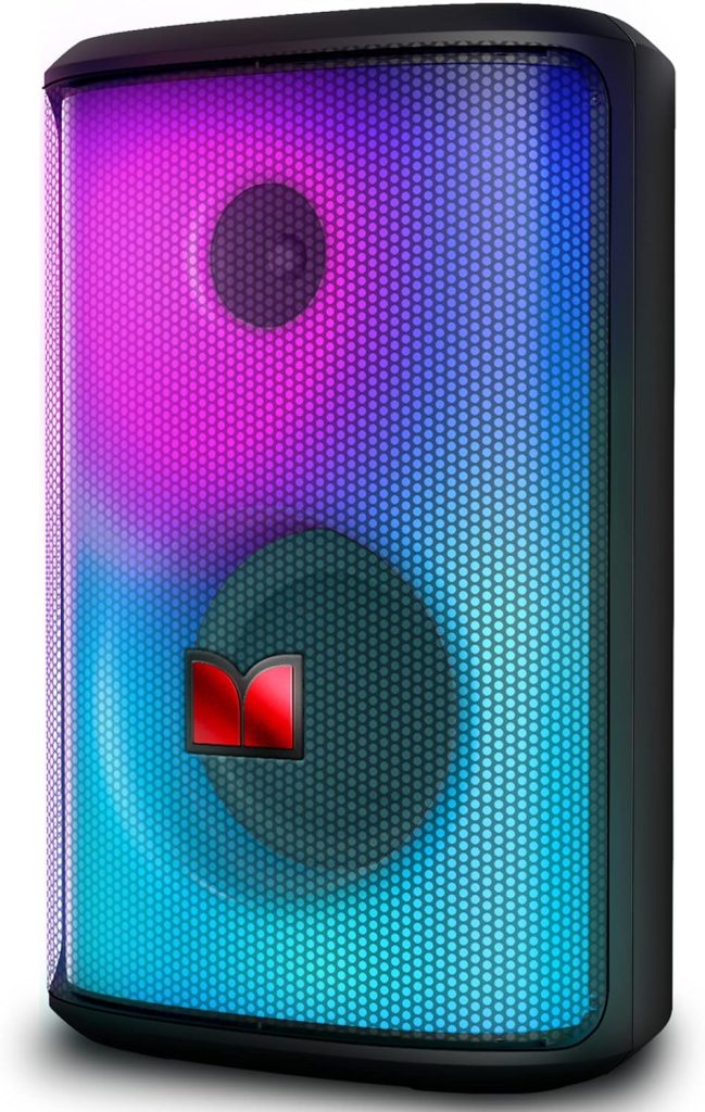 Monster Sparkle Party Speaker 80W, Bluetooth Speaker with Powerful Sound and Punchy Bass, Full Screen Colorful Lights, 24H Playtime, Bluetooth 5.3, Portable Wireless Speakers for Outdoor, Waterproof