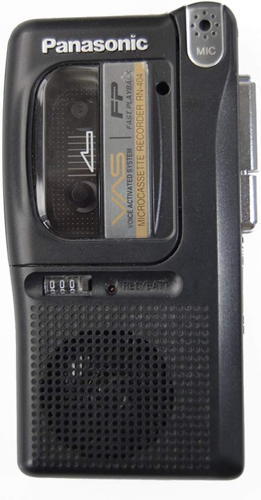 Panasonic Microcassette Recorder RN-404 VAS Voice Activated Voice Recorder