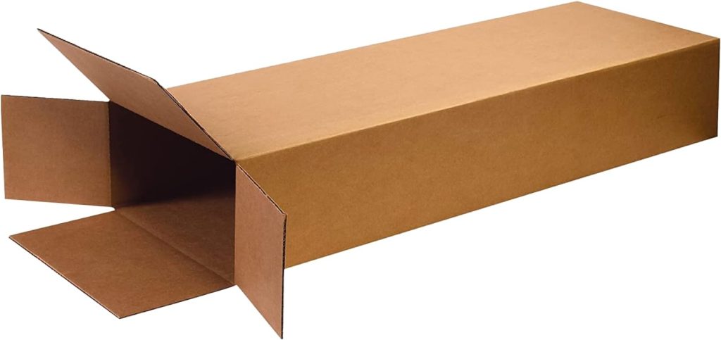Partners Brand 18x6x45 Corrugated Cardboard Boxes, 18L x 6W x 45H, Pack of 5 | Shipping, Packaging, Moving, Storage Box for Business, Strong Wholesale Bulk Boxes 18x6x45