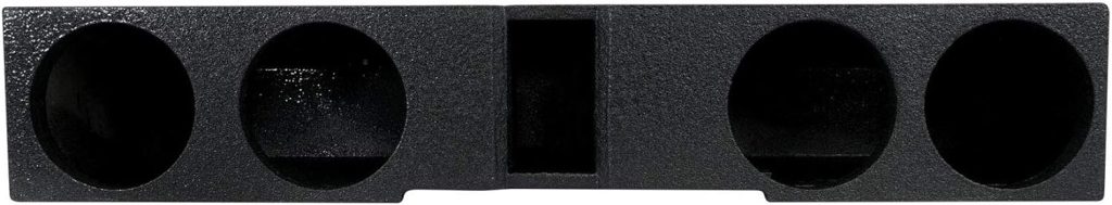 QPower QBFORDFF09408 8 Inch Quad Port Subwoofer Enclosure Box with Underseat Frontfire for Ford F150 Super Crew, and 250/350 Super Duty Trucks