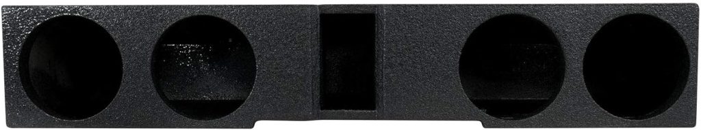 QPower QBGMCFF07408 8 Inch Quad Port Subwoofer Enclosure Box with Underseat Front Fire for GMC and Chevy Crew Cab 2007 to Current