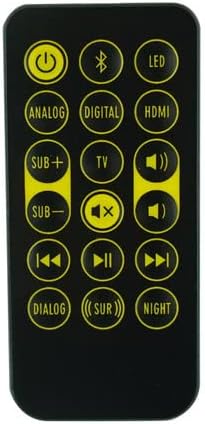 Remote Control Fits for Klipsch RT1062590 R4B R-4B RSB6 RSB-6 1063315 RT1063315 RSB8 RSB-8 1065133 RT1065133 RSB3 RSB-3 1062590 Sound Bar Soundbar Audio System