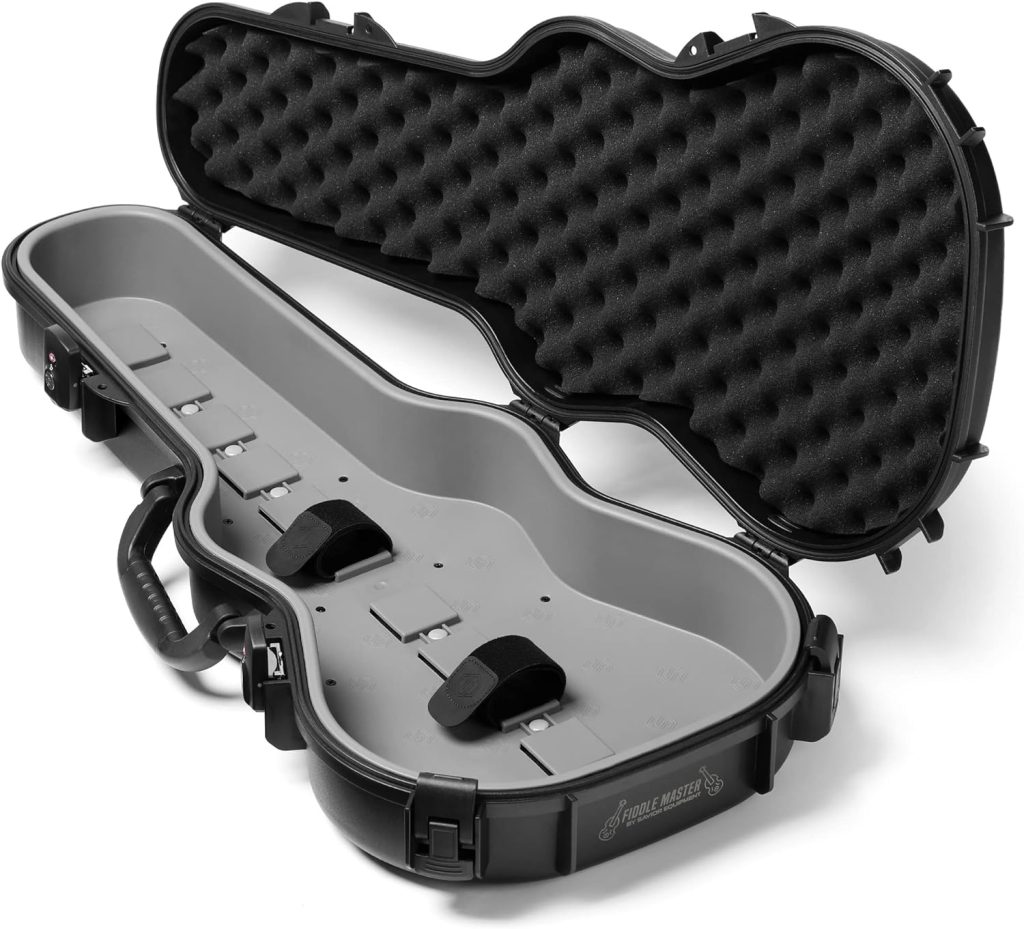 Savior Equipment Fiddle Master 30 Tactical Violin Short Rifle Case SBR Pistol Firearm Transportation Carrier, Dual Tie Down Straps, TSA Approved Lock Latches  Key Included, Additional Lock Holes