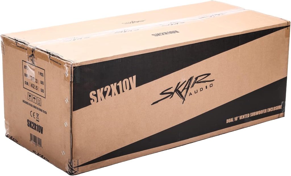 Skar Audio SK1X8V Single 8 Universal Fit Ported Subwoofer Enclosure